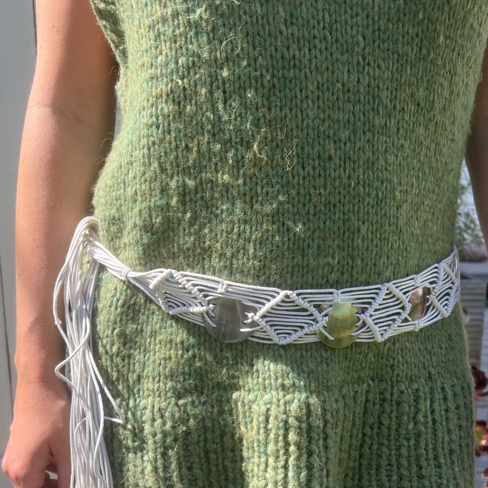 Reversible Mother of Pearl Free People Belt